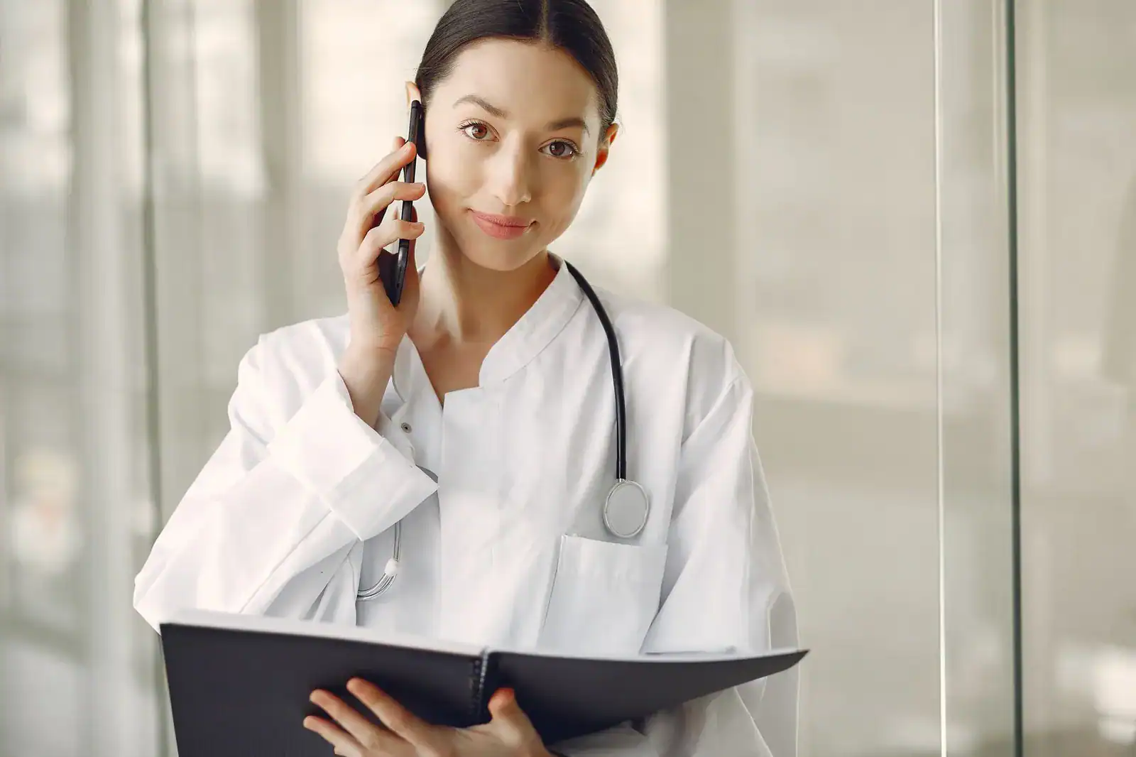 Advisor explaining life insurance options to a client with high cholesterol